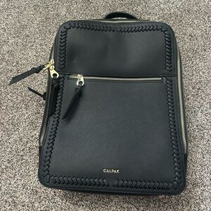 Calpak Black Men's Backpack with Gold Accents